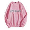 thumbnail image 3 of Women's Fashionable British Style Letter Printed Round Neck Long Sleeved Casual Sports Sweatshirt (1) Ladies Sweatshirts Journey Sweatshirts for Women Cactus Hoodies Women Apparel T Graphic Sweat, 3 of 3