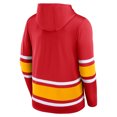 thumbnail image 3 of Men's Calgary Flames Puck Deep Lace-Up Pullover Hoodie - Red, 3 of 3