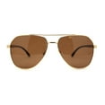 thumbnail image 2 of Mens Polarized Classic Air Force Pilot Officer Metal Sunglasses Gold Brown, 2 of 4