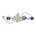 thumbnail image 5 of Unique Bargains 1 Pc Hair Clips Grace Butterfly Spring Clip Hairdo Clip Gold Tone Blue Transparent, 5 of 5