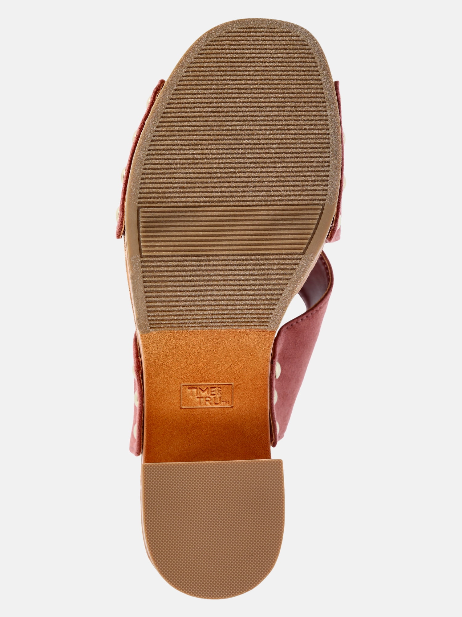Time and Tru Women's X-Band Heeled Sandals