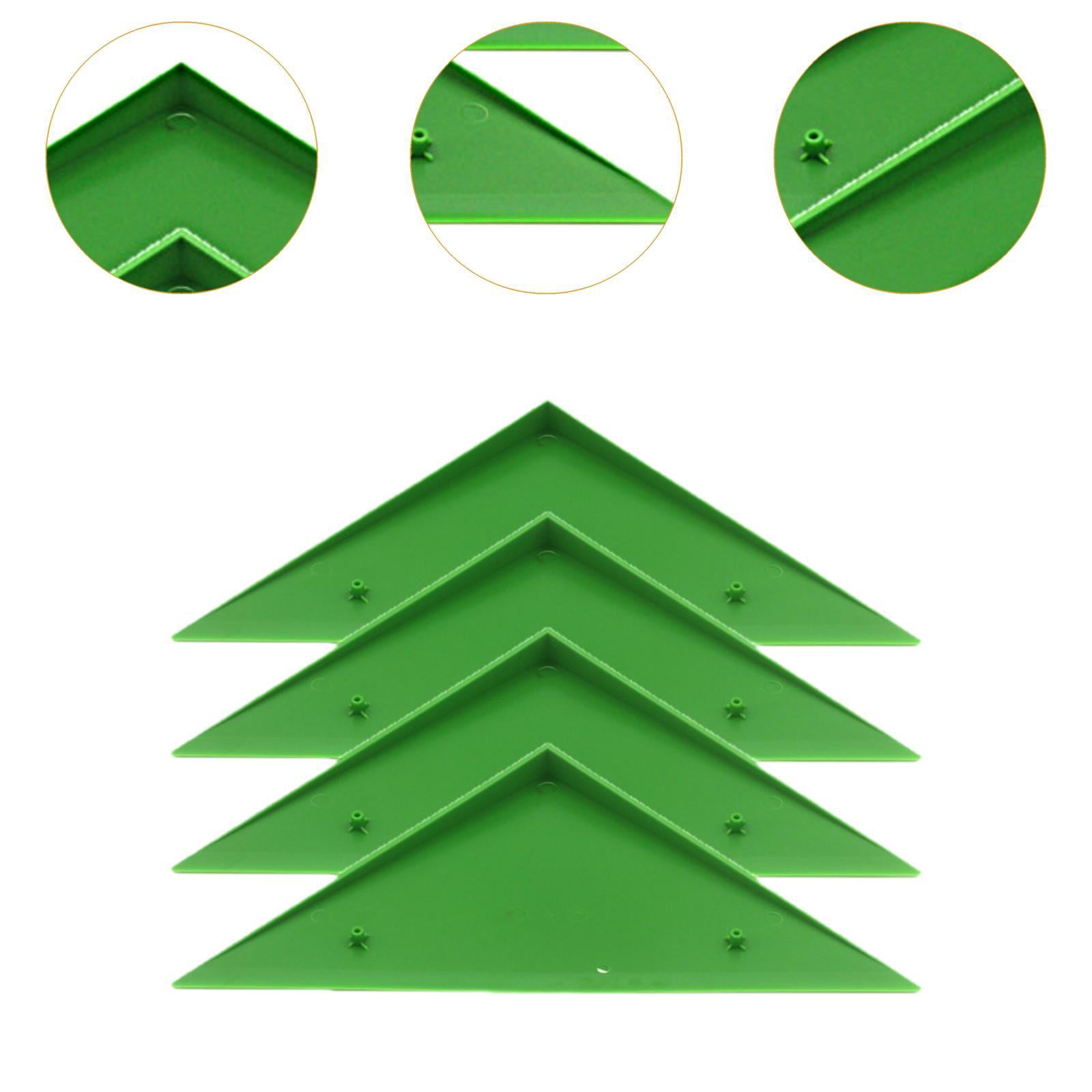 Dualoai 4 Pieces Foosball Table Corner Ramps for Most Tables Sturdy Corner Protector green