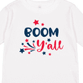 thumbnail image 4 of Inktastic 4th of July Boom Y'all with Red White and Blue Stars Boys or Girls Long Sleeve Toddler T-Shirt, 4 of 5