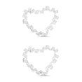 thumbnail image 1 of QualitChoice Xmas Double Layer Cloth Decorative Ribbon Lights Holiday Christmas Tree Room Bar Coffee Shop Ornaments Silver, Warm 2M 2Set, 1 of 6