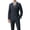 dark gray, variant on Beauty-Emily Men's Classic Double-Breasted Suit Set – Slim Fit 2-Piece Blazer & Pants, Formal Business Suit for Office, Wedding & Events