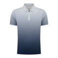 thumbnail image 4 of Aloohaidyvio George Polo Shirts for Men Big and Tall,Wicking Quick-Dry Zipper Everyday Short Sleeve T Shirts,Soft Stain Resistant Golf Shirt, 4 of 4