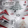 thumbnail image 5 of Christmas Shower Curtain Xmas Tree Shower Curtain Winter Snowflake Pattern Holoday Curtain for Bathroom Decor Washable Durable Fabric Bathroom Curtains 72x72 in, 5 of 6