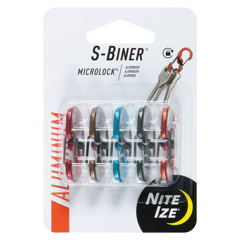 Nite Ize S-Biner MicroLock Aluminum - Assorted - 5 Pack