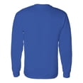 thumbnail image 2 of Gildan Heavy Cotton Long Sleeve T-Shirt for Men - long sleeve shirts for men cotton - Bulk Tee | 100% Cotton | Royal | Size XL - Pack Of 6, 2 of 5