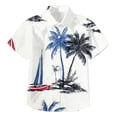 thumbnail image 7 of Ulanda Boys Hawaiian Shirt Short Sleeve Button Down Shirt Casual Floral Tropical Beach Shirts 6-14 Years (White, 9-10 Years), 7 of 7