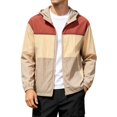 thumbnail image 2 of Sun Hoodie Mens Summer Fall Long Sleeve Loose Casual Lightweight Zip Up Hooded Sun Jacket Outerwear with Pockets, 2 of 5