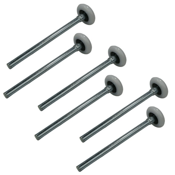 The ROP Shop (6-Pack) 2" Nylon Garage Door Roller with Cap, 7" Shaft Stem & 13-Ball Bearing