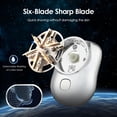 thumbnail image 2 of Electric Mini Shaver Portable Shaver, Magic USB Electric Razor for Men, Rechargeable Travel Razors for Shaving Face (Silver), 2 of 9
