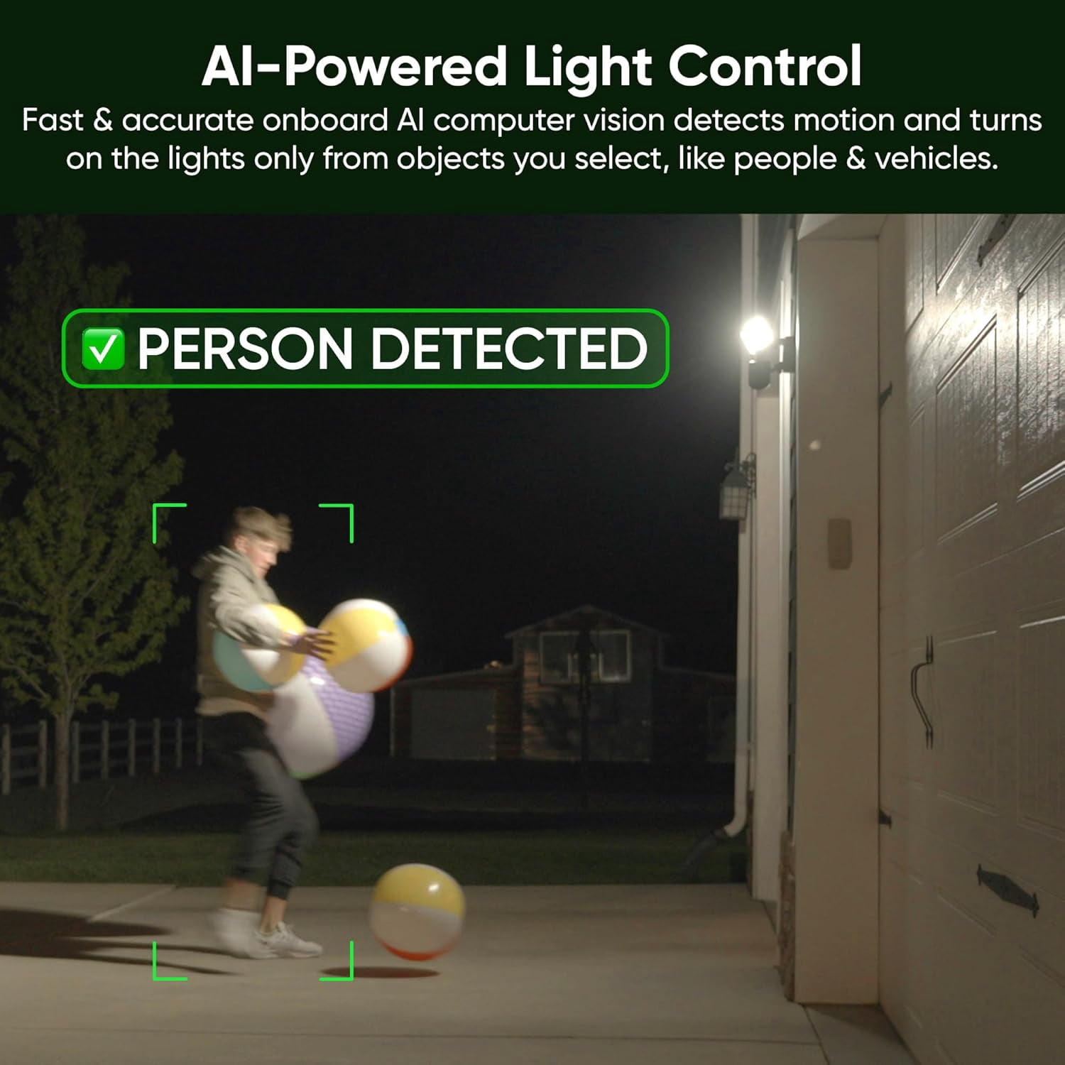 Restored WYZE Floodlight Camera Pro, 3000-Lumen LEDs, 180° Wide View, 2K HD Outdoor Security Camera, Motion Detection, 105dB Siren, Cloud & Local Storage, Color Night Vision, Wired (Refurbished)