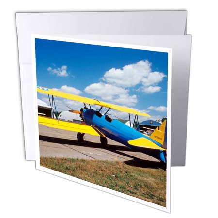 Aviation Card - 3dRose Boelng Stearman PT-17 aviation - US24 BFR0067 - Bernard Friel, Greeting Cards, 6 x 6 inches, set of 12