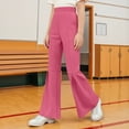 thumbnail image 4 of Cowsor Girls Bell Bottoms Pants School Uniform Stretchy Leggings, 4 of 6