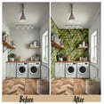 thumbnail image 3 of S4sassy Removable Nature-inspired Waterproof Wall Wrap, Wallcover, Bloom & Black Bird Contact Paper for Walls, Cabinets, Dresser, Self Adhesive Vinyl Wallpaper Roll - Green (25"x240"), 3 of 9