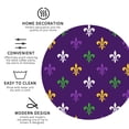 thumbnail image 4 of Bingfone Vintage Purple Mardi Gras Leather Drinks Coasters With Set Of 6,Suitable For Home Kitchen,Coffee Cup Coasters Home Gift, 4 of 9