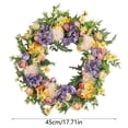 thumbnail image 4 of Spring Wreaths for Front Door 18In Outside Welcome Summer Flowers Weatherproof Greenery All Seasons Round Wreaths, 4 of 7