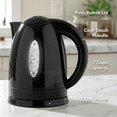 thumbnail image 2 of OVENTE Electric Kettle, 1.7L Fast Boiling Water Heater for Coffee or Tea, BPA Free with Water Level Gauge, Auto Shut-Off, Boil-Dry Protection, Indicator Light and Removable Filter, Black KP72B, 2 of 8