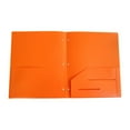 thumbnail image 1 of ZTTD 1Pc Folder with Pockets, 3 Hole Punched Plastic Folders for 3 Ring Binder, Poly Pocket Folders with 2 Pockets, Heavy Duty File Folders for Home and Office, Letter Size, Color Random, 1 of 9