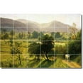 thumbnail image 1 of Ceramic Tile Mural-Albert Bierstadt Landscapes Painting 17. 25.5" w x 17" h using (24) 4.25 x 4.25 ceramic tiles, 1 of 3