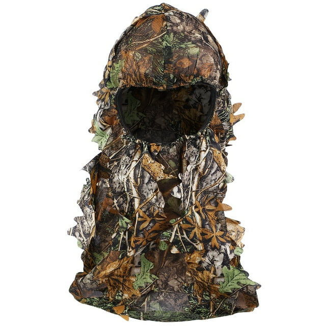 Casco de camuflaje biónico para caza al aire libre, máscara, casco de pesca, sombrero