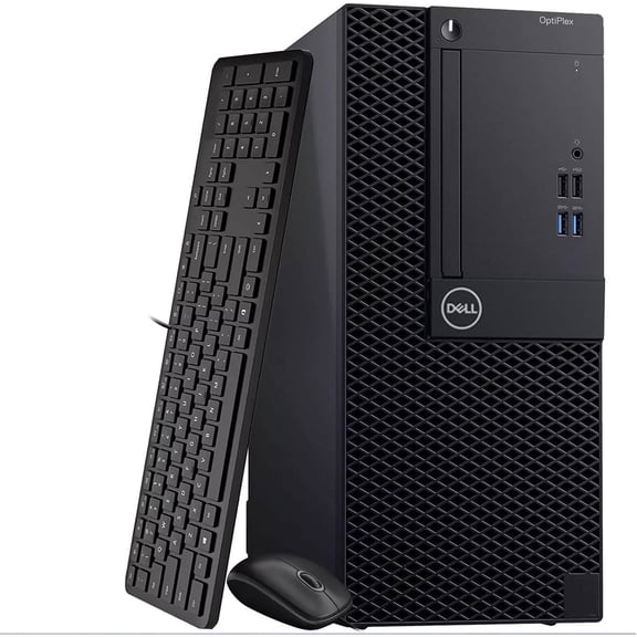 Restored Dell Optiplex Tower Desktop Computer PC - Intel Core i5-8500 8th Gen 3.0GHz - 16GB DDR4 RAM - 256GB SSD - Keyboard & Mouse - WiFi - Window 11 Pro (Refurbished)