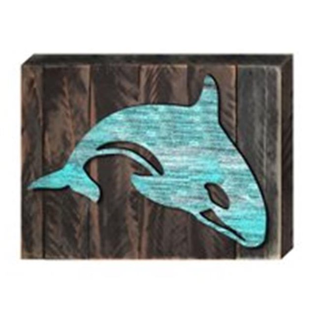 Designocracy 98547-18 Orca Whale Art on Board Wall Decor