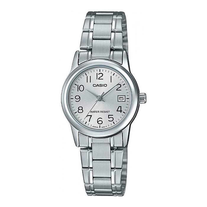 Reloj Analogo Plateado Casio Ltp-V002D-7B