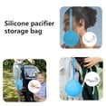 thumbnail image 3 of Silicone Pacifier Case, 3.6" x 2.8" BPA-Free Newborn Pacifier Holder, Travel Baby Pacifiers Silicone Pouch, Pacifier Accessories for Boys & Girls, Silicone Pacifier Storage Case, 3 of 6