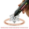 thumbnail image 7 of 1 1/3 ct. t.w Center 6.5MM Round Cut Lab Created Moissanite Diamond Flower Engagement Rings For Women In 14K Solid Rose Gold (G-H Color, VVS1 Clarity, 1.30 Cttw)-8, 7 of 7