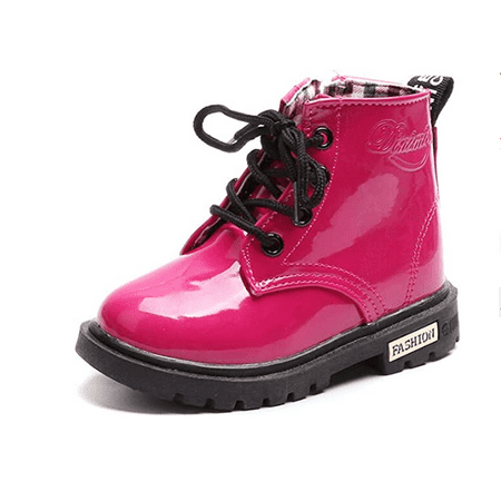 

Ustriall Boy s Girl s Waterproof Side Zipper Lace-Up Ankle Boots (Toddler/Little Kid/Big Kid)