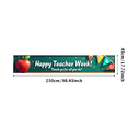thumbnail image 7 of Colorful Decorative Happy Teacher Week Banner with Apple Element Background Backdrop for Classroom Celebrations Teacher Appreciation Events School Parties Photo Backdrops, 7 of 7