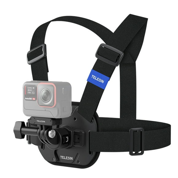 TELESIN Sports Camera Chest Mount Harness Quick Release Chest Strap Replacement for GoPro Hero 12/11/10/9 DJI OSMO Action Insta360 X4/X3 Action Camera Accessories