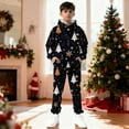 thumbnail image 2 of Mercatoo Christmas Suit for Boys 2 Piece 𝐓racksuits Fleece Hoodies & Sweatpants Set Girls Santa Graphic Sweatsuits Xmas Outfits, 2 of 8