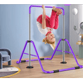 thumbnail image 4 of ToyKraft Gymnastics Bar for Kids, Adjustable Gymnastic Bar for Home, Foldable Gymnastics Training Bars, Expandable Sturdy Kip Bar Horizontal Bar Monkey Bars – Purple, 4 of 8