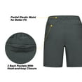 thumbnail image 4 of Little Donkey Andy 8 Inch Inseam Golf Shorts for Women Quick Dry Lightweight Shorts for Hiking Travel Casual Black XS, 4 of 6