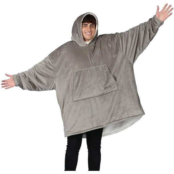 THE COMFY Original  Wearable Blanket, Gray color , One Size Fits
