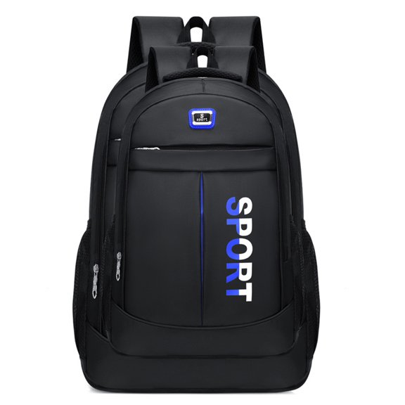 Hiroekza Backpack for Men - Multifunctional Laptop Backpack with Water Resistant Cloth Material, 18.5 x 12 x 5.10 inches, Ideal for School, College, Business & Travel - Anti Theft Backpack Blue