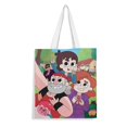 thumbnail image 1 of ¡Vamos, Mandy! Bolso de tela con estampado de lienzo para mujer, bolsa de compras reutilizable y estética, con cremallera interior, regalo para mujer, 35 × 40 cm., 1 of 6
