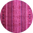 thumbnail image 1 of Ahgly Company Indoor Round Oriental Pink Traditional Area Rugs, 6' Round, 1 of 4
