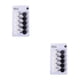 thumbnail image 3 of Moyic 10 ganchos adhesivos para pared: elegante, fuerte capacidad de carga, fácil instalación, gancho autoadhesivo, negro y blanco. Negro+Blanco 2piezas, 3 of 6