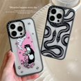 thumbnail image 4 of CaseTifg Marca Black Snake King Tetera Gato Con Caja De Paquete Funda Para Teléfono Mate Para iPhone 11 12 13 14 Pro Max Carcasa Dura Silicona Acrílica TPU A Prueba De Golpes Proteger Cubierta, 4 of 4