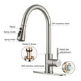 SkyGenius Pull Down Kitchen Faucet with Sprayer Single Handle Sink