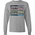 thumbnail image 3 of Inktastic Funny Flute Music Quote Long Sleeve T-Shirt, 3 of 5