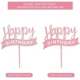 thumbnail image 3 of Decoración de tarta de cumpleaños para niña, 6 piezas, decoración de tarta de feliz cumpleaños, decoración de tarta de feliz cumpleaños, decoración de globos (rosa), 3 of 5