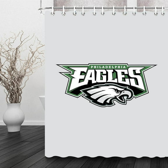Shower Curtain with Hooks, Polyester Fabric,American Sports Football Waterproof Bathroom Decor Set 72x72 Inches,Machine Washable