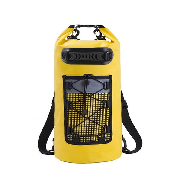 Wosthever Mochila seca impermeable, equipo imprescindible para senderismo, acampada y deportes acuáticos, mochila impermeable Escalada amarillo