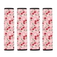 thumbnail image 5 of Chririnla Cherry Daisy Print Seatbelt Covers 2 Pack, Car Seat Belt Pads Premium Polyester with SBR Soft Heat Insulation for Sedan Truck Auto, 5 of 8